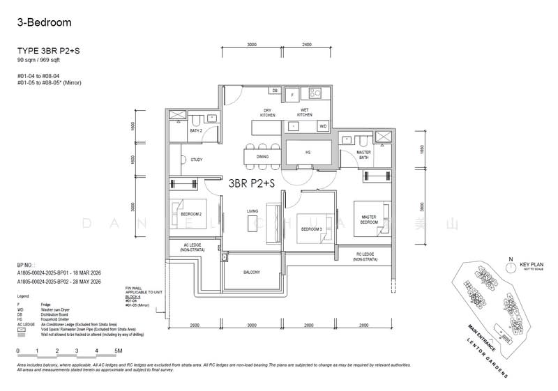Lentor Gardens Residences, 68 Lentor Gardens, 3 Bedrooms, 969 sqft, Apartment For Sale, by Daniel Chua 蔡美山, 500217443 - 3BR P2+S - PropertyGuru.com.sg