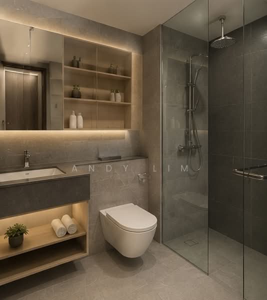 Orchard Sophia, 128 Sophia Road, 1 Bedroom, 441 sqft, Condominium For Rent, by Andy Lim, 500217453 - Bathroom - PropertyGuru.com.sg