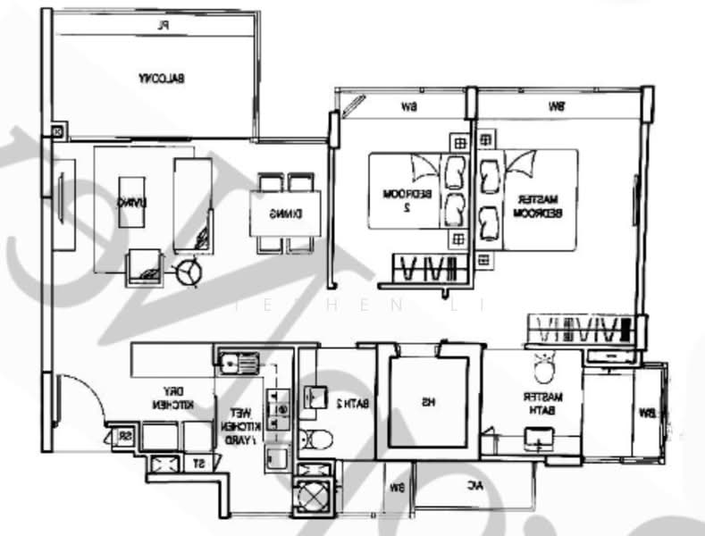 ClementiWoods Condominium, 82 West Coast Road, 2 Bedrooms, 1,055 sqft, Condominium For Rent, by Stephen Li, 500217465 - PropertyGuru.com.sg