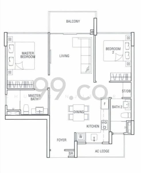 Esparina Residences, 127 Compassvale Bow, 2 Bedrooms, 828 sqft, Executive Condominium For Sale, by Chua RenJie (RJ), 500217539 - PropertyGuru.com.sg