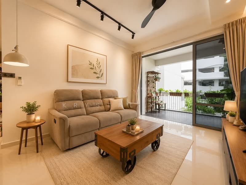 Arc at Tampines, Tampines Avenue 8, 3 Bedrooms, 1,421 sqft, Executive Condominium For Sale, by Krystal Yeo, 500217572 - Living Room - PropertyGuru.com.sg