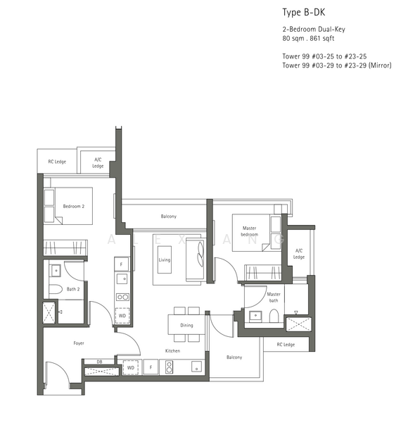 Principal Garden, 99 Prince Charles Crescent, 2 Bedrooms, 861 sqft, Condominium For Sale, by Alex Ang, 500217585 - PropertyGuru.com.sg