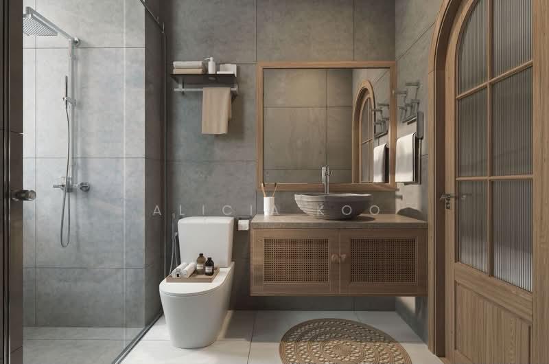 District 8 Brand New Terrace, , 6 Bedrooms, 6,000 sqft, Terraced House For Sale, by Alicia Koo, 500217710 - Bathroom - PropertyGuru.com.sg