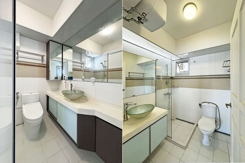 53 Commonwealth Drive, 53 Commonwealth Drive, 3 Bedrooms, 1,033 sqft, HDB Flat For Sale, by Calvin Wang, 500217725 - MBR / Common Bathrooms - PropertyGuru.com.sg
