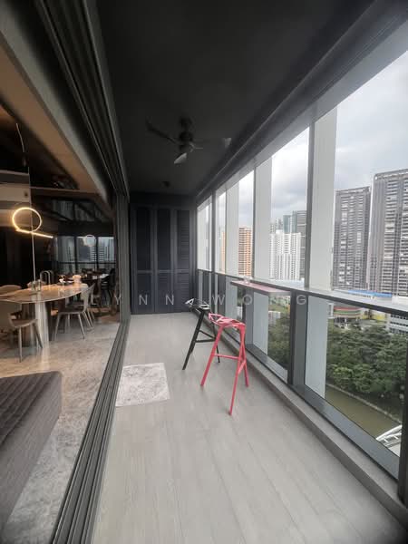 Riviere, 3 Jiak Kim Street, 4 Bedrooms, 2,002 sqft, Condominium For Sale, by Lynn Wong, 500217750 - BALCONY W/HIDDEN STORAGE - PropertyGuru.com.sg