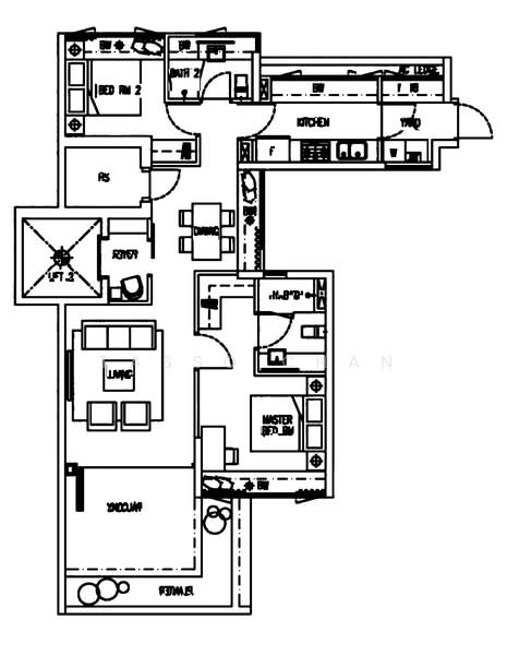 D'Fresco, 58 Joo Chiat Lane, 2 Bedrooms, 1,119 sqft, Apartment For Sale, by Tasso Chan, 500217804 - PropertyGuru.com.sg