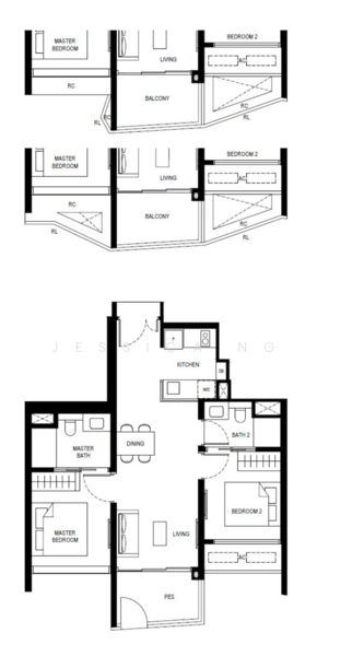 Lentor Hills Residences, Lentor Hills Road (Parcel A), Ang Mo Kio, Mandai / Upper Thomson, 2 Bedrooms, 710 sqft, Apartment For Sale, by Jessica Ng, 500217840 - PropertyGuru.com.sg