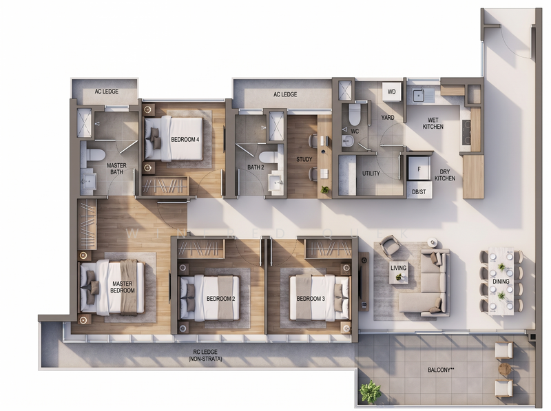 Affinity At Serangoon, , 4 Bedrooms, 1,400 sqft, Condominium For Rent, by Winfred Quek, 500217918 - PropertyGuru.com.sg