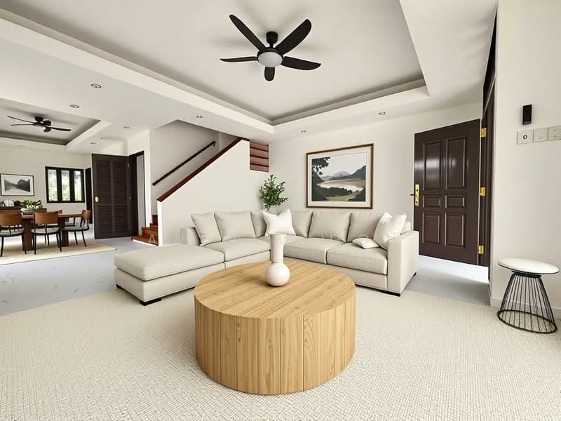 ⭐️STAR BUY⭐️MRT⭐️10M FRONTAGE⭐️MOTIVATED⭐️稀有角间⭐️, 5 ROOMS | 3 STOREYS | MINIMAL RENO | CORNER T | CONVENIENT, 5 Bedrooms, 3,188 sqft, Corner Terrace For Sale, by Andrew Goh, 500217936 - Living Room - PropertyGuru.com.sg