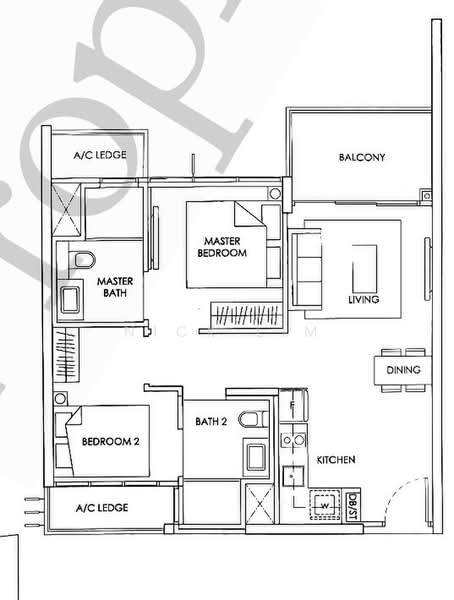 The Alps Residences, 117 Tampines Street 86, 2 Bedrooms, 700 sqft, Condominium For Rent, by Nick Lim, 500218028 - PropertyGuru.com.sg