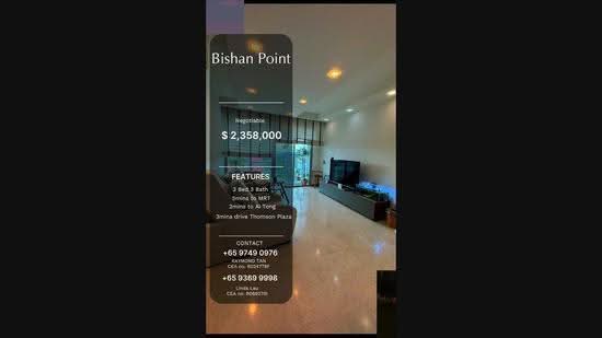 Bishan Point, 61 Bright Hill Drive, Ang Mo Kio / Bishan / Thomson, 3 Bedrooms, 1,184 sqft, Condominium For Sale, by Raymond Tan, 500218066 - PropertyGuru.com.sg