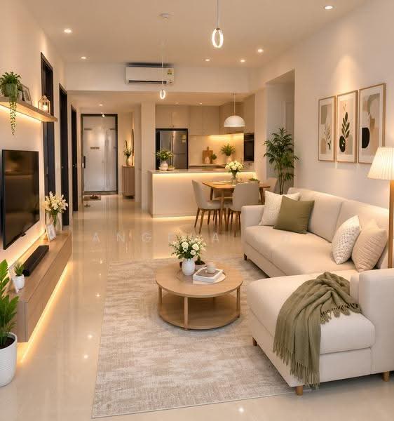 The Gazania, 5 How Sun Drive, Hougang / Punggol / Sengkang, 2 Bedrooms, 700 sqft, Condominium For Sale, by Angela Oh, 500218123 - Living Room - PropertyGuru.com.sg