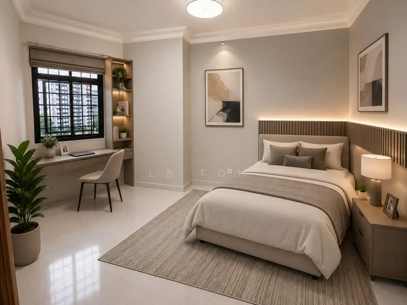 250A Compassvale Street, 250A Compassvale Street, 3 Bedrooms, 1,400 sqft, HDB Flat For Sale, by LB Toh, 500218333 - Bedroom - AI furbished - PropertyGuru.com.sg