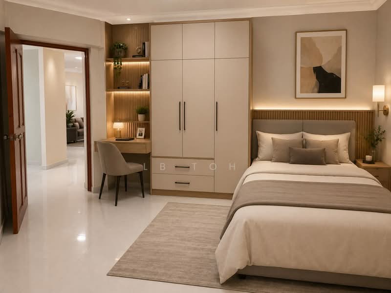 250A Compassvale Street, 250A Compassvale Street, 3 Bedrooms, 1,400 sqft, HDB Flat For Sale, by LB Toh, 500218333 - Bedroom - AI furbished - PropertyGuru.com.sg