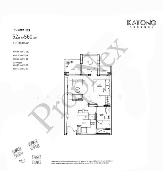 Katong Regency, 17 Tanjong Katong Road, 1 Bedroom, 560 sqft, Condominium For Sale, by Jac Chong, 500218357 - PropertyGuru.com.sg