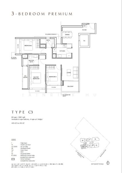The Arcady At Boon Keng, 1037 Serangoon Road, 3 Bedrooms, 1,087 sqft, Condominium For Sale, by Iainrick Hu, 500218367 - C3 - PropertyGuru.com.sg