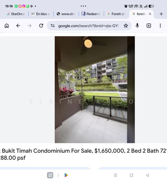 Forett at Bukit Timah, 34A Toh Tuck Road, 2 Bedrooms, 698 sqft, Condominium For Rent, by Elaine Khoo, 500218428 - Balcony - PropertyGuru.com.sg