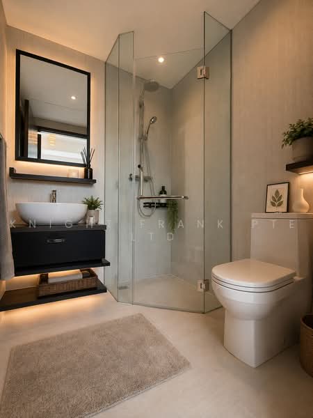 The Rise @ Oxley - Residences, 71 Oxley Rise, 1 Bedroom, 463 sqft, Apartment For Sale, by Evelyn Chen, 500218462 - Bathroom - PropertyGuru.com.sg