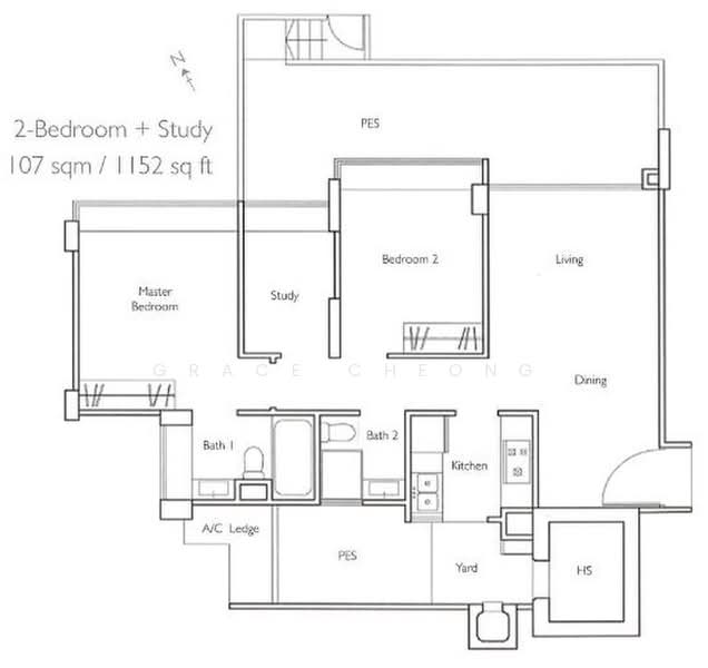 Carabelle, 57 West Coast Way, 2 Bedrooms, 1,152 sqft, Condominium For Rent, by Grace Cheong, 500218491 - PropertyGuru.com.sg