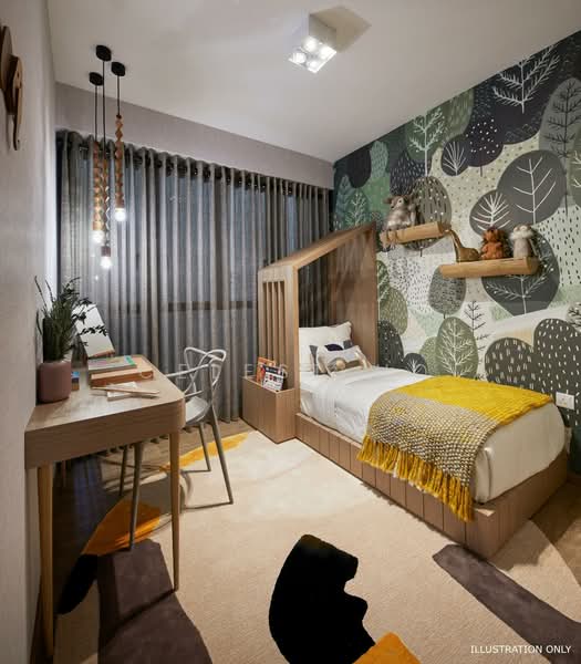 The Brownstone, 160 Canberra Drive, 3 Bedrooms, 990 sqft, Executive Condominium For Sale, by Celest Ho, 500218506 - Bedroom - PropertyGuru.com.sg