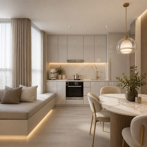 V on Shenton, 5 Shenton Way, 2 Bedrooms, 743 sqft, Condominium For Sale, by Victor Koh, 500218564 - Kitchen - PropertyGuru.com.sg