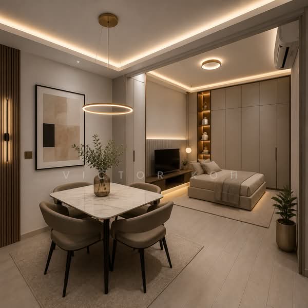 V on Shenton, 5 Shenton Way, 2 Bedrooms, 743 sqft, Condominium For Sale, by Victor Koh, 500218564 - Bedroom - PropertyGuru.com.sg