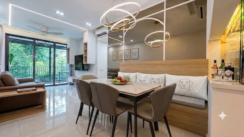 Treasure at Tampines, 49 Tampines Lane, 3 Bedrooms, 1,033 sqft, Condominium For Sale, by Ian Yijie Teo, 500218590 - Living Room - PropertyGuru.com.sg