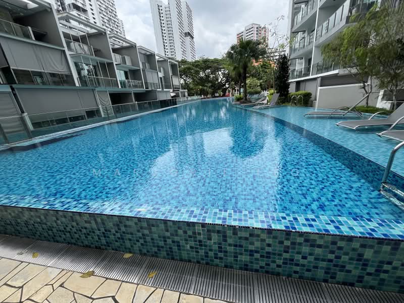 City View' High floor 3bed2bath with 5m’s Living & Balcony ceiling height @ Eight Riversuites, , 3 Bedrooms, 1,195 sqft, Condominium For Sale, by Marjorie Teo, 500218667 - lap pool - PropertyGuru.com.sg