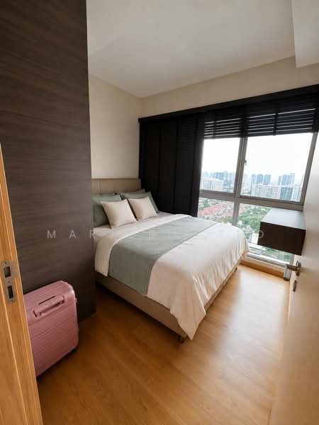 City View' High floor 3bed2bath with 5m’s Living & Balcony ceiling height @ Eight Riversuites, , 3 Bedrooms, 1,195 sqft, Condominium For Sale, by Marjorie Teo, 500218667 - Bedroom 1 - PropertyGuru.com.sg