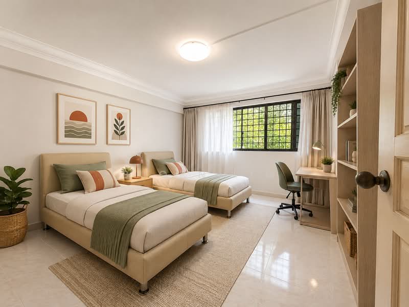 449 Tampines Street 42, 449 Tampines Street 42, 3 Bedrooms, 1,313 sqft, HDB Flat For Sale, by Bjorn Lim, 500218763 - Common Bedroom - PropertyGuru.com.sg