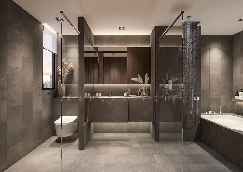 Midtown Modern, 16 Tan Quee Lan Street, 4 Bedrooms, 1,808 sqft, Condominium For Sale, by Ashlyn Peh, 500218825 - Master Bathroom (Showunit) - PropertyGuru.com.sg