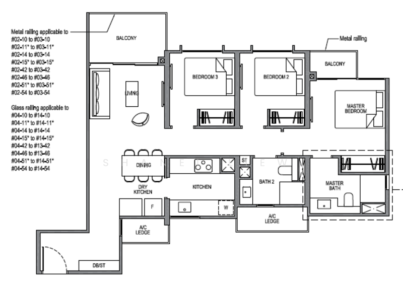 Park Colonial, 10 Woodleigh Lane, 3 Bedrooms, 980 sqft, Condominium For Rent, by Shanel Liew, 500218957 - PropertyGuru.com.sg