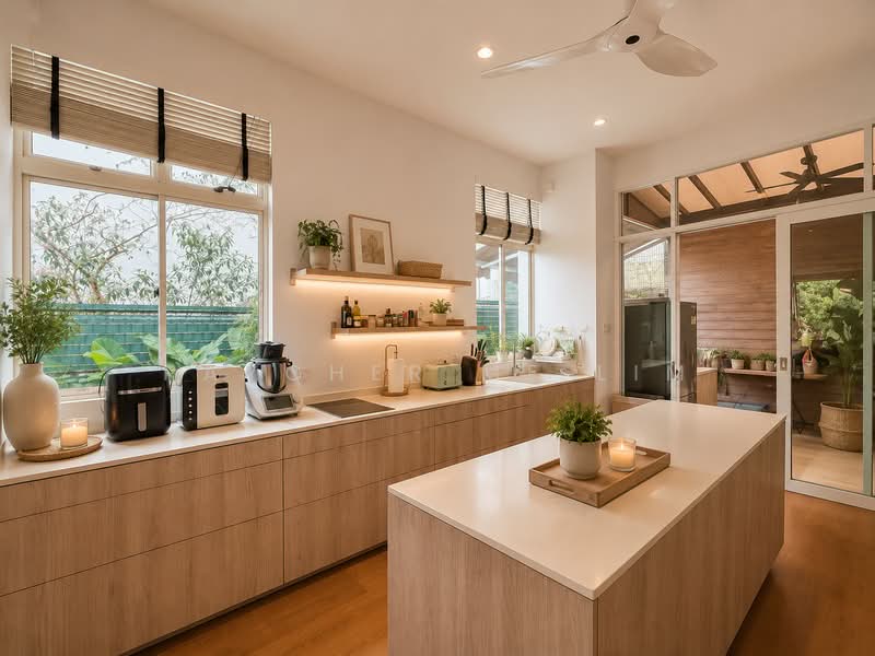 SemiD in King Drive, King drive, 6 Bedrooms, 4,000 sqft, Semi-Detached House For Sale, by Raycher MF Lim, 500218964 - Kitchen - photo stage by Ai - PropertyGuru.com.sg