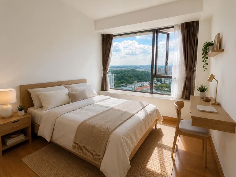 Centro Residences, 59 Ang Mo Kio Avenue 8, 4 Bedrooms, 1,281 sqft, Condominium For Sale, by Lynn Chen, 500218996 - Common Bedroom - PropertyGuru.com.sg