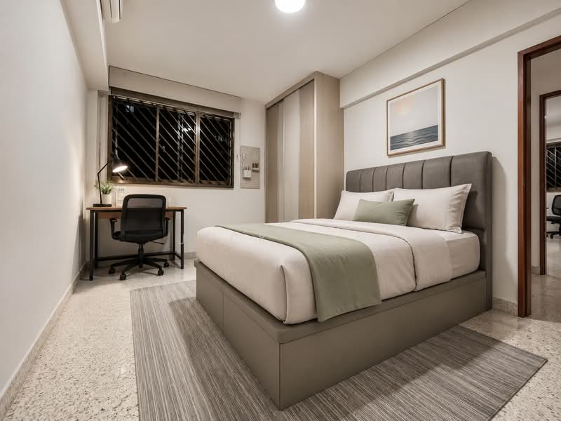332 Clementi Avenue 2, 332 Clementi Avenue 2, 3 Bedrooms, 990 sqft, HDB Flat For Sale, by Jack Tan, 500219004 - Bedroom - PropertyGuru.com.sg