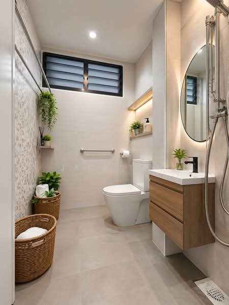 332 Clementi Avenue 2, 332 Clementi Avenue 2, 3 Bedrooms, 990 sqft, HDB Flat For Sale, by Jack Tan, 500219004 - Bathroom - PropertyGuru.com.sg