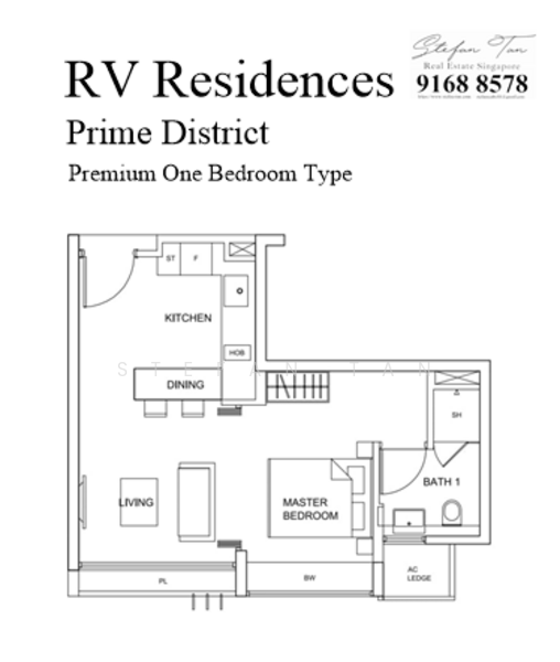 RV Residences, 467 River Valley Road, 1 Bedroom, 452 sqft, Condominium For Rent, by Stefan Tan, 500219037 - PropertyGuru.com.sg