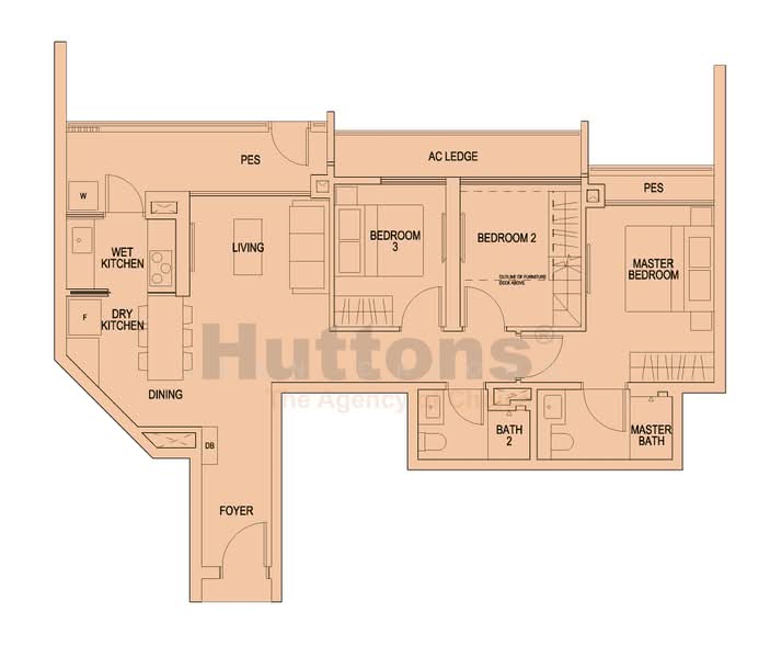 Riverbank at Fernvale, 13 Fernvale Close, 3 Bedrooms, 1,012 sqft, Condominium For Sale, by Lean Cheong, 500219088 - PropertyGuru.com.sg