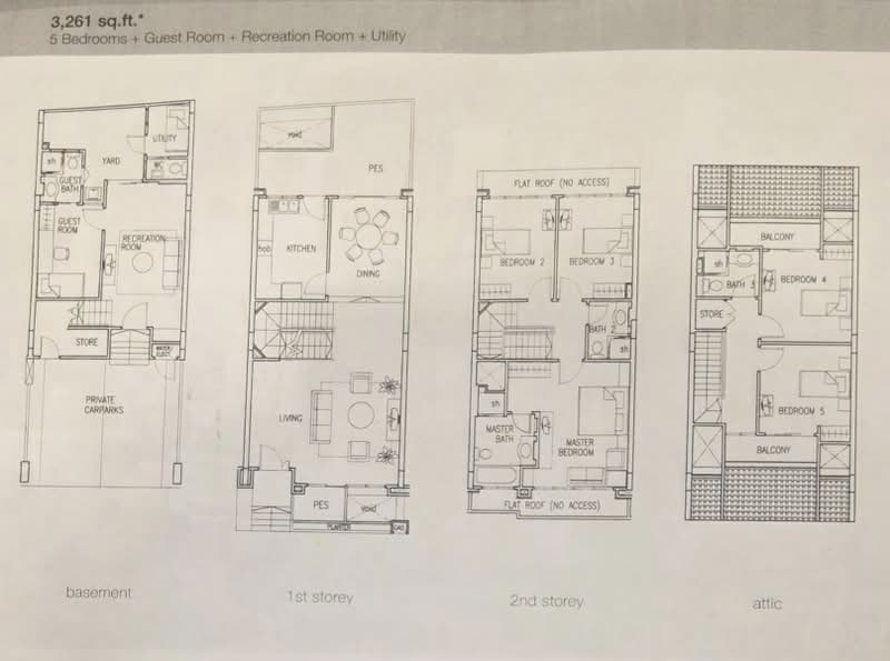 Horizon Green, Ang Mo Kio Avenue 2, 5 Bedrooms, 3,261 sqft, Terraced House For Sale, by Soon Wei Jie, 500219157 - PropertyGuru.com.sg