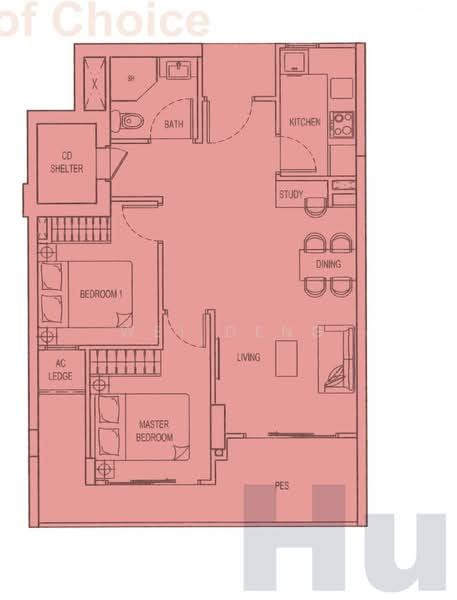 Cardiff Residence, 101 Cardiff Grove, 2 Bedrooms, 775 sqft, Condominium For Sale, by WEI DENG, 500219258 - PropertyGuru.com.sg