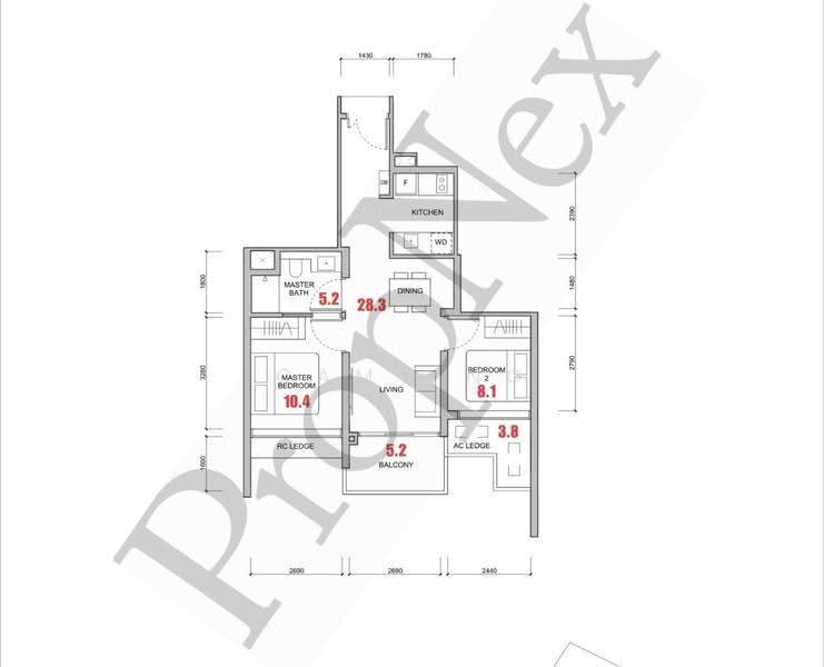 Hillock Green, 22-28 Lentor Central, Mandai / Upper Thomson, 2 Bedrooms, 657 sqft, Condominium For Sale, by Camy Ng, 500219294 - PropertyGuru.com.sg