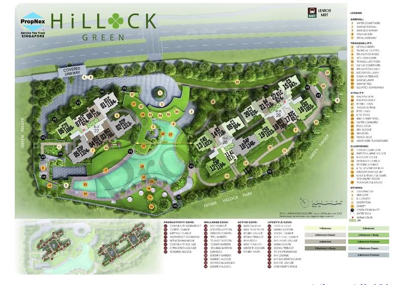 Hillock Green, 22-28 Lentor Central, Mandai / Upper Thomson, 2 Bedrooms, 657 sqft, Condominium For Sale, by Camy Ng, 500219294 - Exterior - PropertyGuru.com.sg