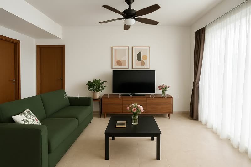 The Parc Condominium, 11 West Coast Walk, 3 Bedrooms, 1,292 sqft, Condominium For Rent, by Shirley Ong, 500219296 - Living Room - PropertyGuru.com.sg
