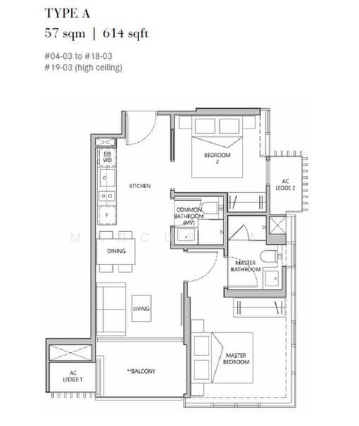 One Meyer, 1 Meyer Place, 2 Bedrooms, 614 sqft, Condominium For Sale, by Marcus Fan, 500219316 - PropertyGuru.com.sg