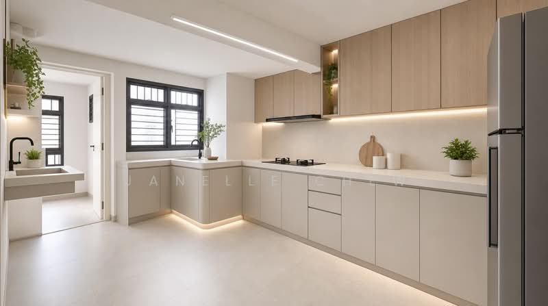 76 Lorong Limau, 76 Lorong Limau, 3 Bedrooms, 700 sqft, HDB Flat For Sale, by Janelle Chew, 500219374 - Kitchen (AI) - PropertyGuru.com.sg