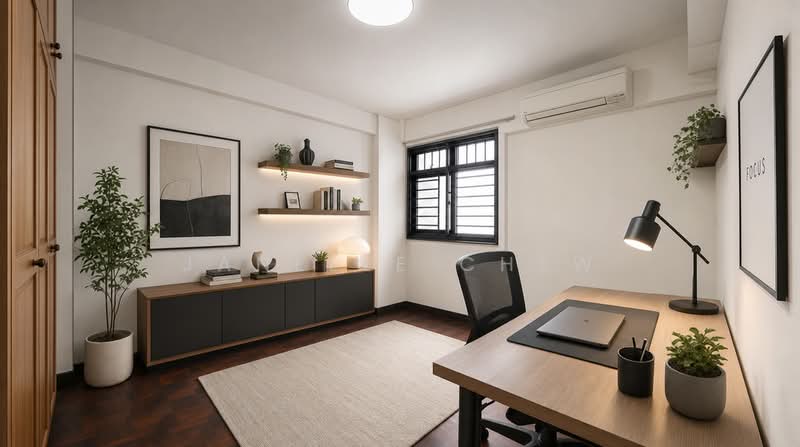 76 Lorong Limau, 76 Lorong Limau, 3 Bedrooms, 700 sqft, HDB Flat For Sale, by Janelle Chew, 500219374 - Bedroom 2 (AI) - PropertyGuru.com.sg