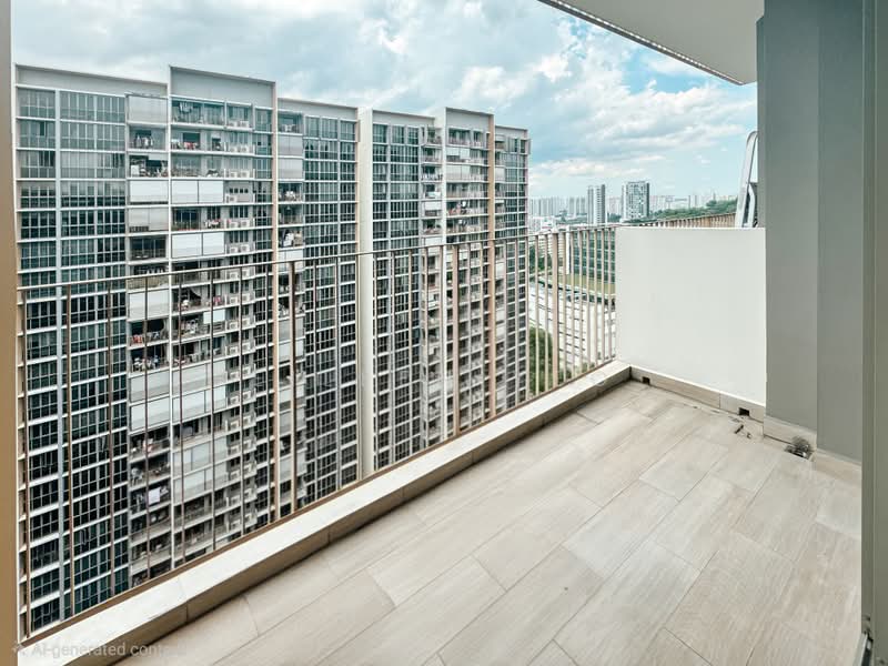 Sol Acres, 8 Choa Chu Kang Grove, 2 Bedrooms, 710 sqft, Executive Condominium For Rent, by Eileen Yeo, 500219375 - Balcony - PropertyGuru.com.sg