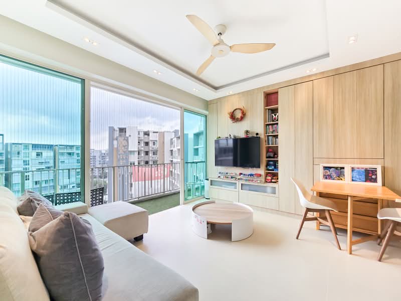 Watercolours, 25 Pasir Ris Link, 3 Bedrooms, 1,141 sqft, Executive Condominium For Sale, by Sung Mei Xuan (MEI), 500219450 - Living Room - PropertyGuru.com.sg