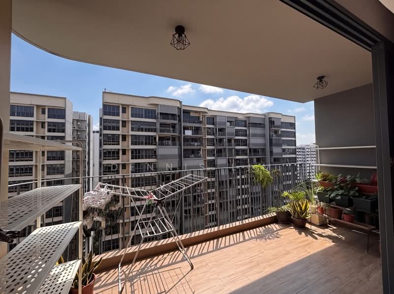 Hundred Palms Residences, 272 Yio Chu Kang Road, 3 Bedrooms, 1,055 sqft, Executive Condominium For Sale, by Dennis Lim, 500219515 - Balcony - PropertyGuru.com.sg