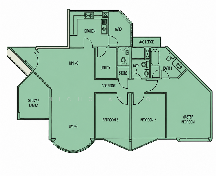 Yew Mei Green, 56 Choa Chu Kang North 6, Dairy Farm / Bukit Panjang / Choa Chu Kang, 4 Bedrooms, 1,432 sqft, Condominium For Sale, by Nicholas Toh, 500219669 - PropertyGuru.com.sg